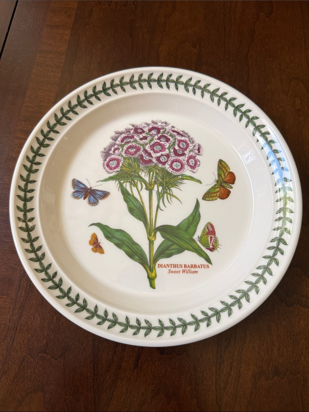 Portmeirion Botanic Garden Sweet William salad plate 8.5” England